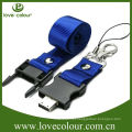 Lanyard promocional da amostra livre do costume para o usb / key